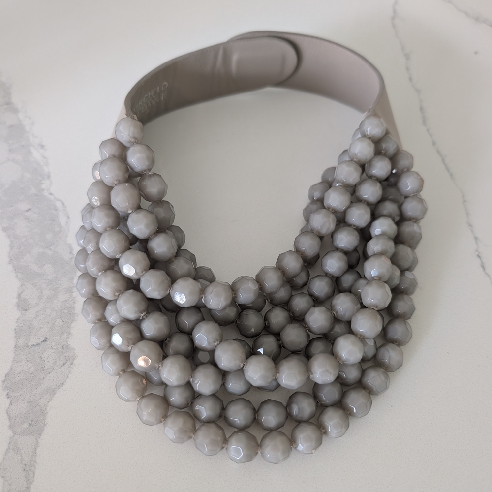 Fairchild Baldwin Gray Bella Beaded Necklace